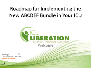 ABCDEF Bundle - ICU Liberation