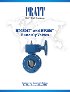 HP250II™ and HP250™ Butterfly Valves