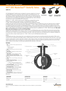 VIC®-300 MasterSeal™ Butterfly Valves 08.20