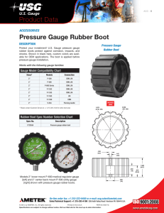 Pressure Gauge Rubber Boot