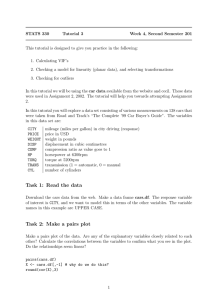 Task 1: Read the data Task 2: Make a pairs plot