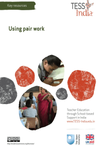 Using pair work - The Open University
