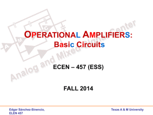 OPERATIONAL AMPLIFIERS: Basic Circuits