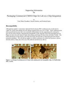Packaging Commercial CMOS Chips for Lab on a