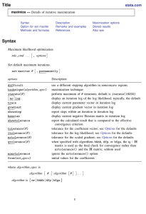 [R] maximize