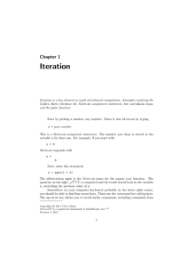 Iteration - MathWorks