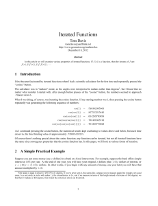 Iterated Functions