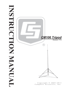 CM106 Tripod - Campbell Scientific