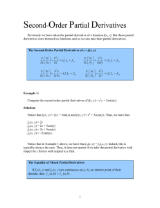 Second -Order Partial Derivatives - UCSD...Second