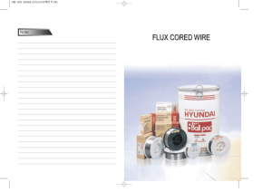 FLUX CORED WIRE