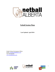 Netball Session Plans