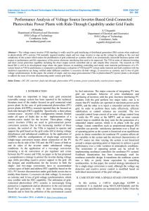 Performance Analysis of Voltage Source Inverter-Based