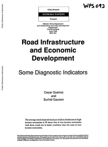 Road Infrastructure and Economic Development