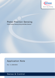 Pedal Position Sensing Using Hall Effect Sensors