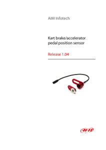 AiM Infotech Kart brake/accelerator pedal position sensor Release