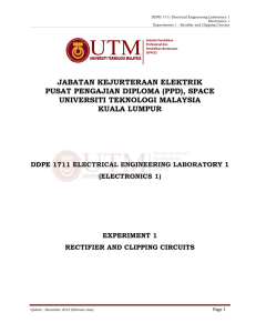 EXPERIMENT 1 - Universiti Teknologi Malaysia