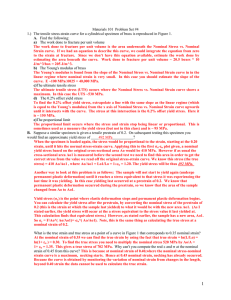 Materials 101 Problem Set #4 1.) The tensile stress