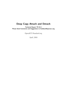 Deep Copy Attach and Detach (TR-16-1)