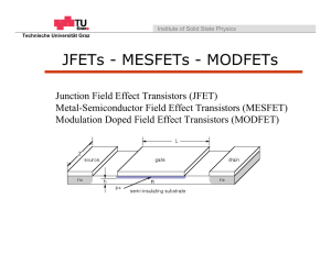 JFETs - MESFETs