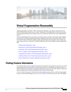 Virtual Fragmentation Reassembly