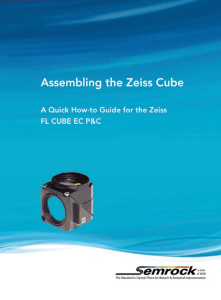 Zeiss ZHE Cube Assembly Procedure