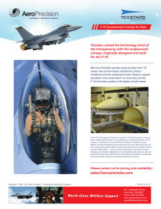 F-16 Canopies - Aero Precision