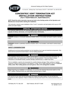 concentric vent termination kit installation instructions