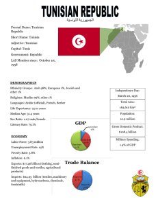 Country Fact Sheet – Tunisia - National Council on US