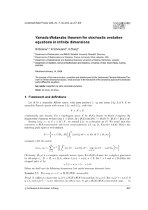 Yamada-Watanabe theorem for stochastic evolution equations in