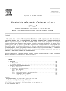 Viscoelasticity and dynamics of entangled polymers