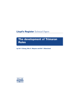 The development of Trimaran Rules