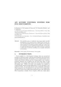 AN ACCESS CONTROL SYSTEM FOR SVG DOCUMENTS