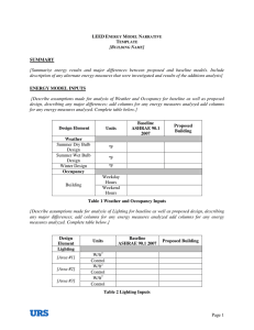 Page 1 SUMMARY [Summarize energy results and major
