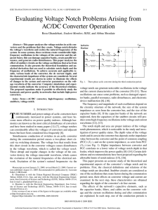 Evaluating Voltage Notch Problems Arising from AC/DC Converter