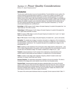 Section 11: Power Quality Considerations