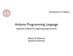 Arduino Programming Language