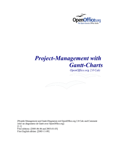 Project-Management with Gantt-Charts