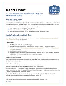 Gantt Chart - Minnesota Department of Health