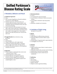 Unified Parkinson`s Disease Rating Scale