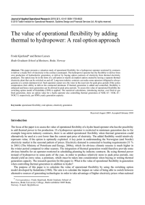 The value of operational flexibility by adding thermal to hydropower