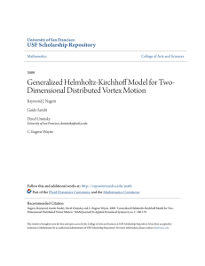 Generalized Helmholtz-Kirchhoff Model for Two