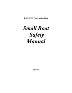 Small Boat Safety Manual - University of Alaska Fairbanks