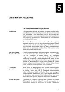 division of revenue
