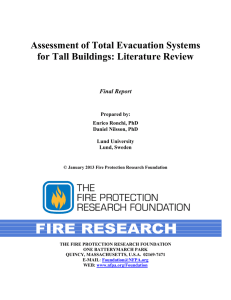 Assessment of Total Evacuation Systems for Tall Buildings