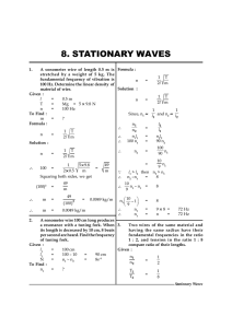 Stationary Waves