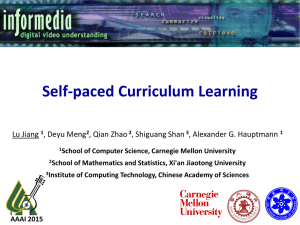 Self-paced Curriculum Learning