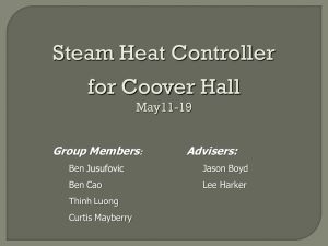 Steam Heat Controller for Coover Hall