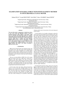 EXAMINATION OF RADIAL FORCE WITH FINITE ELEMENT