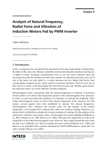 Analysis of Natural Frequency, Radial Force and Vibration