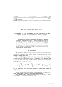 EXPERIMENTAL AND NUMERICAL INVESTIGATION OF RADIAL